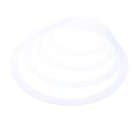 Housoutil 4pcs Beginner Snare Drum Mute Rings, Portable Drum Silencer Kit, White, 12/13/14/16 Inch