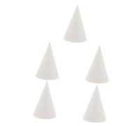 Housoutil 5 Piezas Escultura de Geométrica Cono para Práctica de Dibujo y Herramienta para Esculpir y Decorar Escritorio Casa