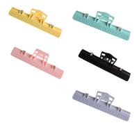 Housoutil 5 Pinzas Prácticas para Partituras Musicales de Abs y Metal, Fáciles de Llevar, Ideales para Práctica en Casa y Sujeción de Documentos Varios estilos
