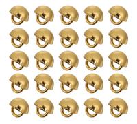 Housoutil 50 Botones Mini Metálicos Dorados de Hongo de 4mm para Costura Diy, Accesorios Versátiles de Aleación de Zinc para Ropa de Muñecas y Manualidades Decorativas
