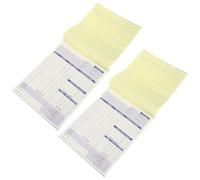 Housoutil 50 Juegos Formularios de Facturas sin Carbono y Diseño Moderno Papel de 2 Partes Duplicación Continua por Cuaderno, 100 Páginas por Libro para Oficina y Negocios