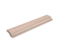 Housoutil 50 Piezas Varillas de Madera para Proyectos de Bricolaje Palitos de Madera sin Terminar 30cm Cuadradas Color Caqui Ligeras y Maleables para Modelismo de Aviones y Barcos