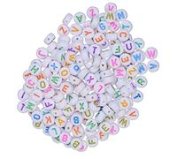 Housoutil 500 piezas Abalorios Coloridos para DIY Redondos para Collares y Pulseras Accesorios para Manualidades Joyería y Juguetes