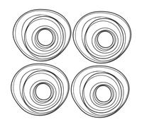 Housoutil 50piezas Cinturón De Grabadora Correas De Repuesto para Reproductor De Casetes Correas De Transmisión De Goma para Reparación y Mantenimiento De Grabadoras