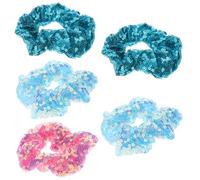 Housoutil 5piezas Diadema Lentejuelas Fluorescentes Lazos Pelo Coloridos Accesorios Pelo para Fiestas de Navidad Color Aleatorio