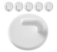 Housoutil 6 Ganchos Adhesivos Pequeños para Pared Gancho Autoadhesivo Redondo sin Taladro Resistente para Colgar Llaves Toallas y Objetos Ligeros Baño y Cocina