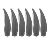 Housoutil 6 Limas de Uñas para Manicura Femenina Forma de Cuerno de Buey, Doble Cara, Portátil y Profesional, Material Ps y Acero Inoxidable