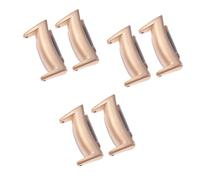 Housoutil 6 Piezas adaptador de banda de reloj Correa de reloj banda de acero inoxidable correas de reloj correas reloj inteligente conector para reloj inteligente mirar Corchete Profesional