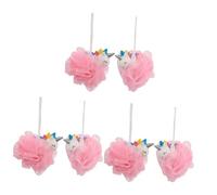 Housoutil 6 Piezas Bola de Baño Unicornio esponja de baño para niños bañera de hidromasaje bañera de bebé Limpiador multiuso bola de malla de de dibujos animados universal