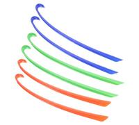 Housoutil 6 Piezas Calzador Ligero de Plástico Pp para Personas Mayores Superficie Lisa y Diseño Curvo para Fácil Uso y Almacenamiento Hogar