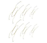 Housoutil 6 Piezas Colgador de Platos Decorativos de Pared Resorte Invisible, Resistente y Duradero, de Aleación de Cobre y Abs, para Montaje y Exhibición en Muro