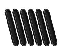 Housoutil 6 piezas Cubierta de Rejilla Ovalada para Ventilación de Armario de Cubierta de Plástico Duradero para Respiradero Diseño Moderno para Zapatero y Muebles Protección contra Polvo y