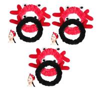Housoutil 6 Piezas Diadema De Astas Diademas De Animales Diademas Deportivas Para Niñas Toallas De Yoga Diadema De Spa Niña Sirena Animales De Peluche Diadema De Spa Toallas De Spa Máscara