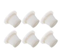 Housoutil 6 Piezas Filtros Hepa Reutilizables para Aspiradora de Coche Mano, Blanco, Captura Polvo Microscópico, Accesorio Adecuado para Uso Vehículos