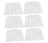 Housoutil 6 Piezas Plantillas Reutilizables de Letras y Números Plástico Kit para Caligrafía Pintura Floral y Proyectos Diy Fácil Instalación y para Manualidades y Decoración
