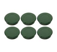 Housoutil 6 Piezas Tapa del Hoyo de Putting de Golf de Plástico Verde, Fácil Instalación y Portátil, Accesorios para Putting Green en Exteriores y Competiciones