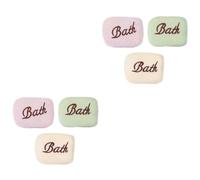 Housoutil 6 Piezas Toalla De Baño Bordada Aerosol Nasal De Vidrio Cepillo De Espuma Infantil Depuradores Faciales Gel De Baño De Espuma Suave Esponja Cuerpo Productos De Baño Bebé