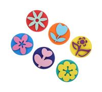 Housoutil 6 Sellos de Esponja Eva para Pintar, para Niños, CREA Distintos Patrones y Mejora la Percepción del Color, Adecuado para Jardín de Infancia Color Aleatorio