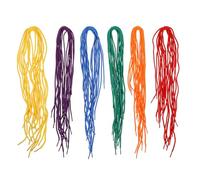 Housoutil 60 Piezas Cordones de Cuentas de Poliéster para Calzado de Descanso, Diseño Creativo y Práctico, Accesorios Coloridos Hechos a Mano para Zapatillas y Zapatos Casuales