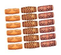 Housoutil 60 Piezas Cuentas Espaciadoras De Agujeros Accesorios De La Judería De Cuentas De Rastas Trenza De Pelo Bricolaje Joyería De Rastas Diy Hair Braid Con Cuentas Decorar