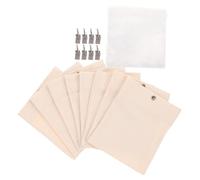 Housoutil 8 Juegos Paquete de Sacos Pesados para Cortinas de Exterior con Clips Resistentes al Viento para Pérgola Jardín y Patio Material Duradero y Fácil Instalación