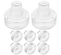 Housoutil 8 Tapones Herméticos para Botellas de Vino y Cerveza Tapón de Vidrio Reutilizable Forma de T Pack de 8 Unidades Tapa de Cristal para Conservación y Fiesta