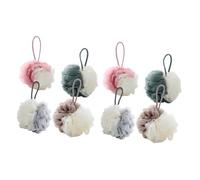 Housoutil 8piezas Gran Esponja De Ducha Doble Color De Para Baño Estropajo Para Limpieza Rosa Marrón Verde