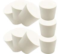 Housoutil 9 Tapones de Goma para Fermentar Tubos y Jarras Caucho Resistente al Calor y Ácidos Sellado Hermético Tamaño 33X25X28 MM Accesorio Práctico para Uso Doméstico y Fermentación