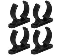 Housoutil Abrazaderas de Nailon Negro para Tubos de 38-42mm Instalación Rápida y Compatibilidad, Ideales para Entornos Marinos Industria Náutica, Pack de 4 Piezas