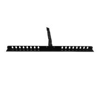 Housoutil Accesorio de Caballete Metálico Negro Plegable con Correa para Soporte Trípode, Estabilizador con Orificios Múltiples y Ranura Antideslizante para Estudios y Aulas