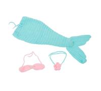 Housoutil Accesorios para Fotografía De Bebés Atuendo De Ganchillo con Diadema, Sujetador y Falda para Sesión De Fotos De Recién Nacido para Uso Profesional y Doméstico