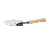 Housoutil Acero Pala para Deshierbe Inoxidable de Jardinería con Punta | Mango de Madera, Agarre Cómodo y Antideslizante, Acabado Mate, Fácil de Guardar, para Jardín y Huerto