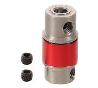 Housoutil Acoplador Flexible para Motor 4mm a 3,18mm, Metal Rojo | Instalación Sencilla, Transmisión Fiable de Par, Reemplazo Rápido, Desalineaciones en Brushless