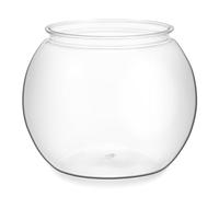 Housoutil Acuario de Plástico Transparente, Pequeño Acuario Redondo, de Escritorio, Globo de Pet Transparente, 8.66 x 8.66 x 6.88 Pulgadas