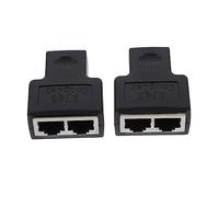 Housoutil Adaptador Divisor de Red de 2 Piezas Convertidor Conectores Divisores Cable Adaptador Divisor Ethernet