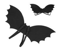 Housoutil Alas de Murciélago, Accesorio para Disfraz de Halloween, Alas de Vampiro Eva Negras con Correas para Los Hombros, Accesorio Ligero para Disfraces de Cosplay, Ideal para Fiestas Y