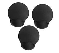 Housoutil Alfombrilla De Ratón Ergonómica con Reposamuñecas Soporte De Memoria para del Dolor Muñeca Antideslizante Y para Oficina Y Gaming 3 Piezas*2