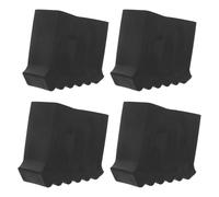Housoutil Almohadillas Antideslizantes de Caucho para Patas de Escalera de Tijera, 4 Piezas, Cubiertas Resistentes y Duraderas para Pies de Escalera, Accesorios de Seguridad para Uso