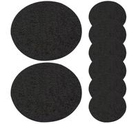 Housoutil Almohadillas Ignífugas para Incensarios 8 Unidades Esterilla Aislante Ignífuga de Algodón y Aluminio Diámetro 85 CM Resistente a Altas Temperaturas para Hogar SPA y Yoga