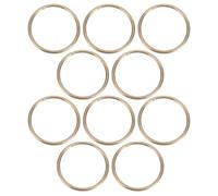 Housoutil Aros Metálicos Dorados para Macramé 80 Mm (5 Mm Grosor) 10 Unidades para Manualidades, Anillos Redondos de Alambre para Atrapasueños y Decoración Artesanal
