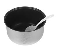 Housoutil Arrocera interior, de acero inoxidable, mini olla de repuesto para arrocera con cuchara de arroz opcional, olla de repuesto para y arrocera