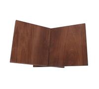 Housoutil Atril de Madera Maciza para Libros de Escritorio 32x23x19 Cm Soporte Compacto en Color Marrón para Recetas, Revistas y Documentos, Estante Multifuncional Resistente y Portátil