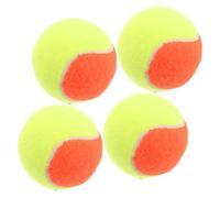 Housoutil Balones de Goma para Tenis Infantil 4piezas Rebote Suave y Superficie Duradera para Entrenamiento en Educación Física y Deportes Escolares