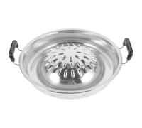 Housoutil Bandeja Parrilla Coreana de Aluminio Resistente al Calor Sartén Multifuncional para Barbacoa Doméstica y Camping Reutilizable para Picnic y Asados al Aire Libre