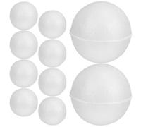 Housoutil Bolas de Espuma para Manualidades 48 Piezas 5 CM Blancas Sólidas para Proyectos Escolares DIY Adornos y Esculturas Suministros Creativos para Decoración y Arte