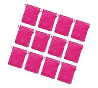 Housoutil Bolsa de Satén Rosa con Cordón para Pelucas y Extensiones de Cabello Tamaño 15X20 CM 16 Unidades Portátil para Viajes Protección Anti-Fricción y Almacenamiento Seguro