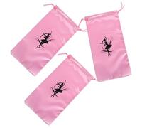 Housoutil Bolsa para Zapatillas de Ballet Niña 3 Unidades Cordón Satinado para Danza y Gimnasia Bolsa de Almacenamiento Portátil para Viaje