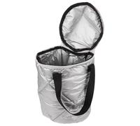 Housoutil Bolsa Térmica Redonda Tipo Cubo para Llevar Comida Portátil y Compacta Aislamiento Térmico para Alimentos Fríos y Calientes Diámetro 16 CM X Altura 24 CM Adecuado para