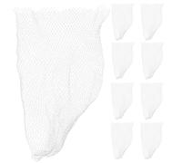 Housoutil Bolsas Reutilizables para Cangrejos y Mariscos 50 Cm Malla Transpirable de Color Claro Resistente Almacenamiento Doméstico y Mercado Paquete 100 Unidades