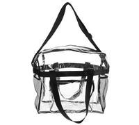 Housoutil Bolso de Hombro Transparente Grande de Gelatina Pvc, Bolso Bandolera un Hombro, Bolsa de Moda Ligera para Uso Diario y Mujer, Diseño Espacioso y Funcional
